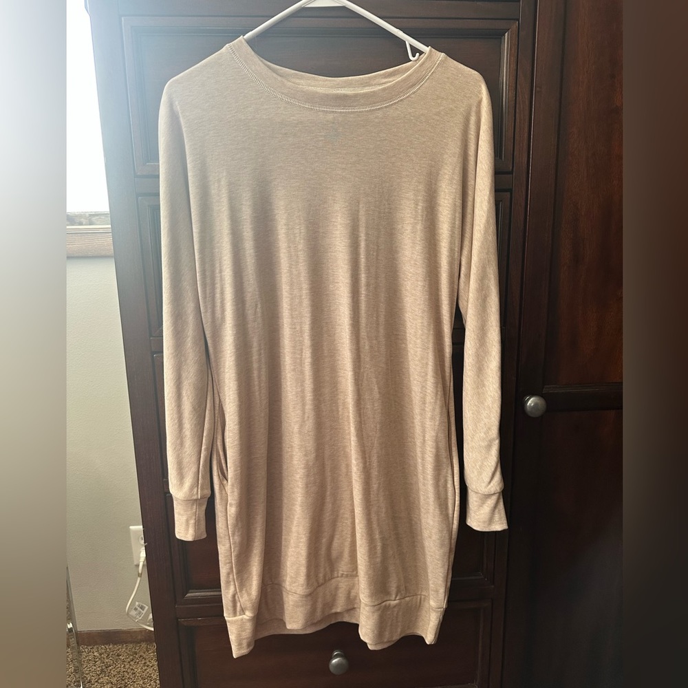 Prinstory S cream sweatshirt dress